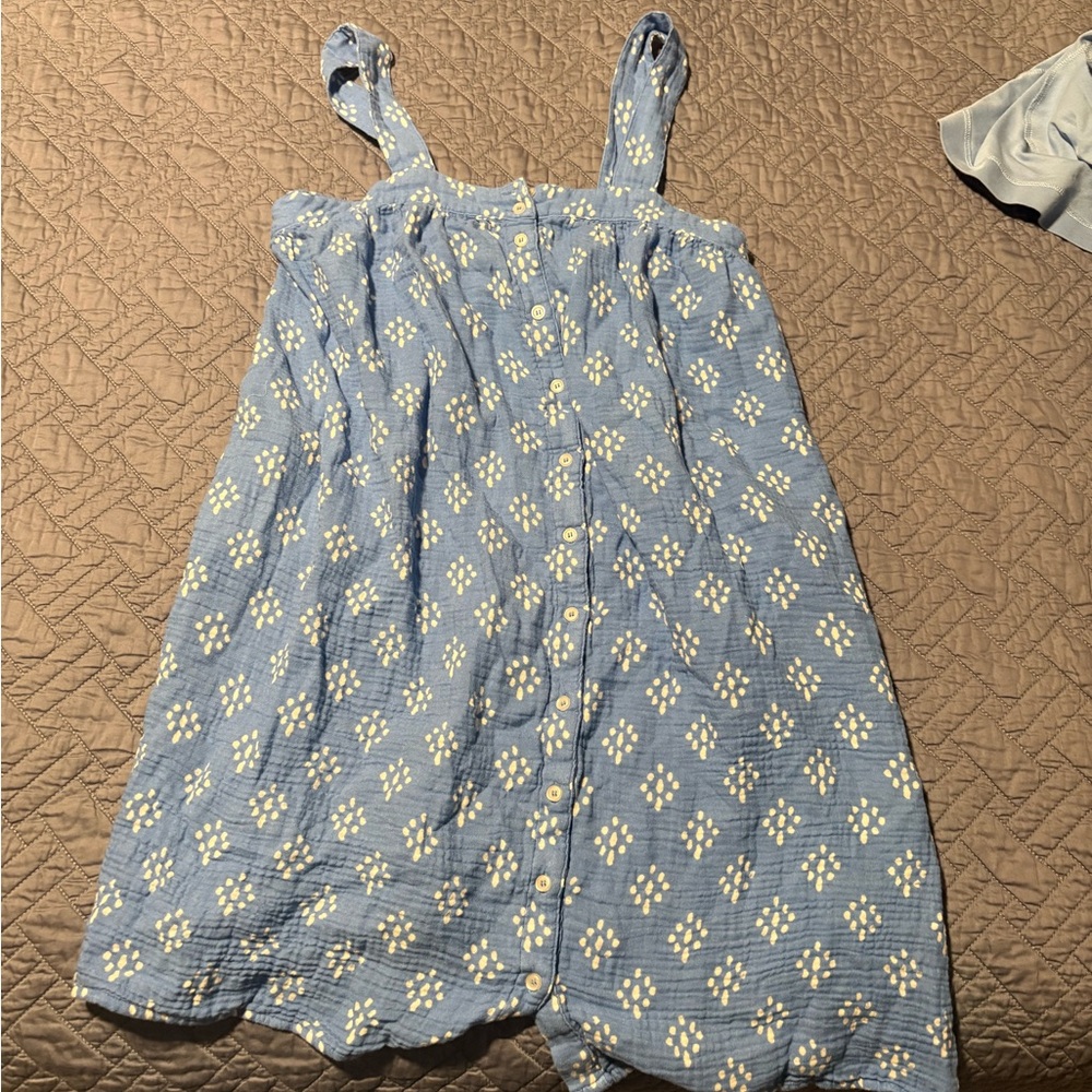 Blue Floral Women's Pajama Dress